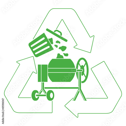 Biocement from recycling biomaterials