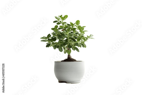 Plant in a Pot Transparent Isolated , AI