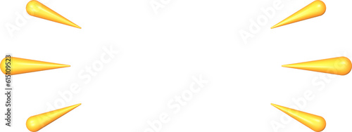Modern 3D Accent Line Vector