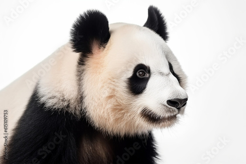 Generative AI. a panda on a white background