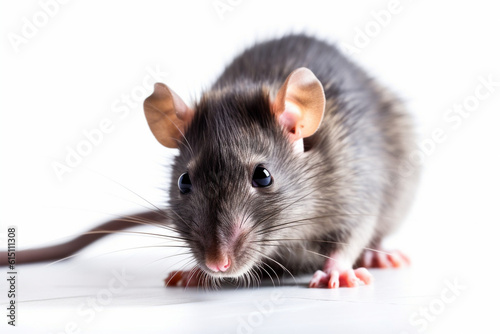Generative AI. a mouse on a white background © imur