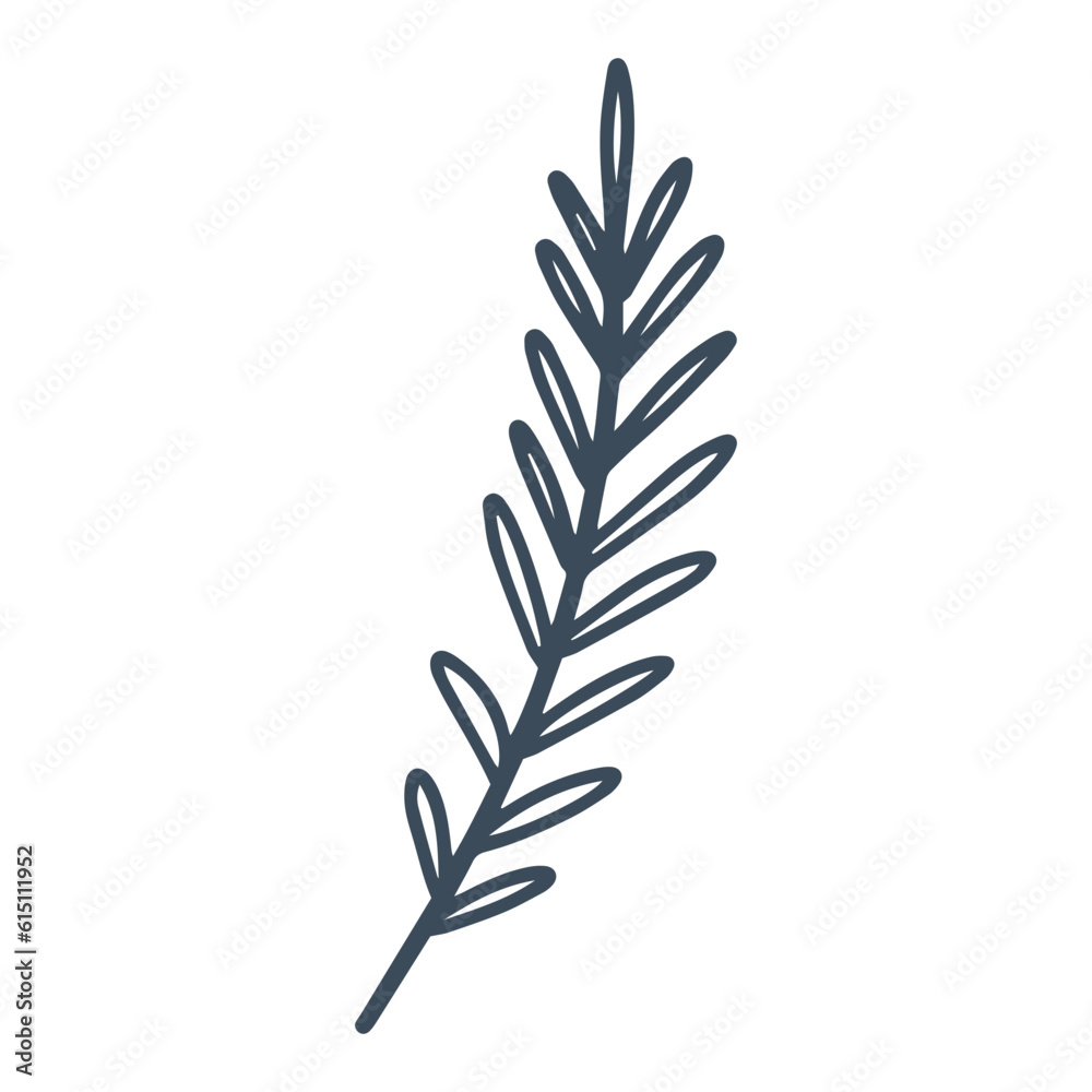 leaf and twig design element