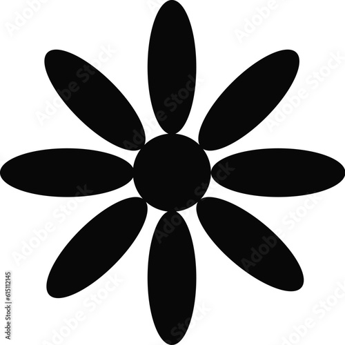 Black Flower Isolated