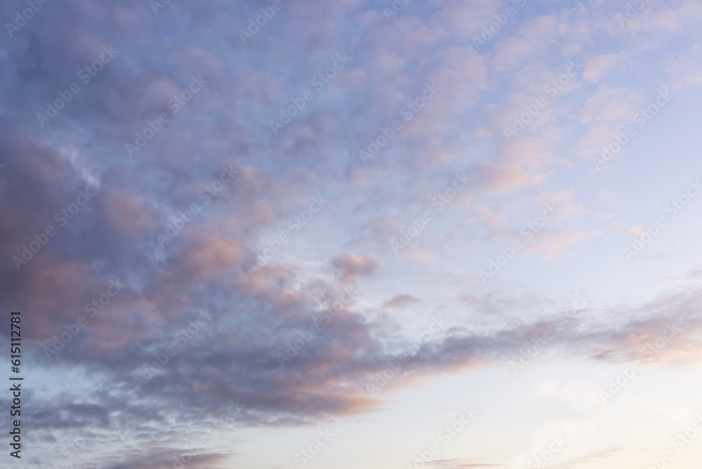 Beautiful sky with clouds at sunset, sky remplacement, nature background Beautiful sky with clouds at sunset, sky remplacement, nature background