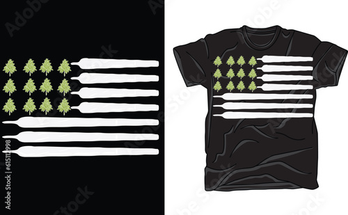 Cannabis US Flag Funny T-shirt, Marijuana Flag Tee Shirt, Ganja Weed marijuana Tee shirt,