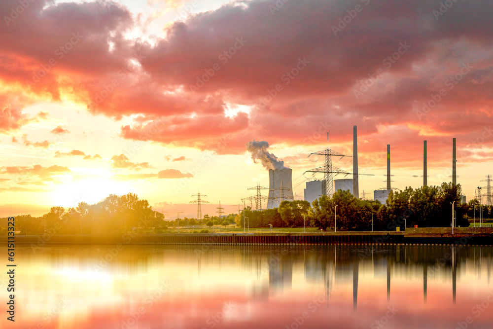 Kohlekraftwerk, Grosskotzenburg, Hessen, Deutschland 