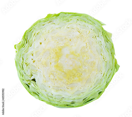 Cabbage sliced isolated on transparent png © sommai