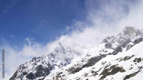 Mont Blanc Highest Alps Mountain, Real Time
