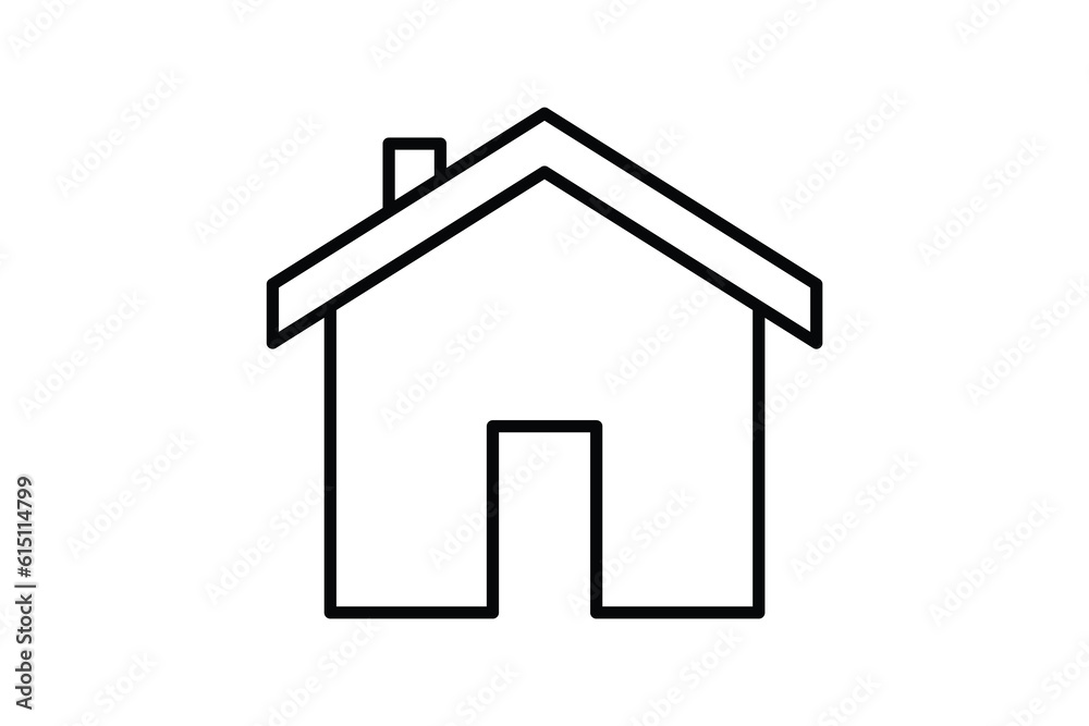 House icon. Line icon style design. Simple vector design editable House icon. Line icon style design. Simple vector design editable