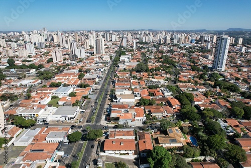 Piracicaba city, Brazil, panorama aerial view june 2023 photo