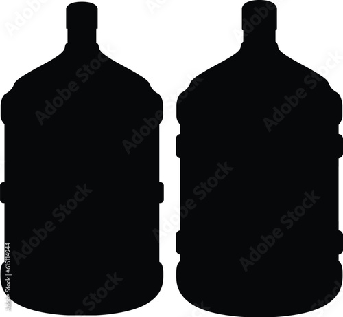 silhouette of gallons