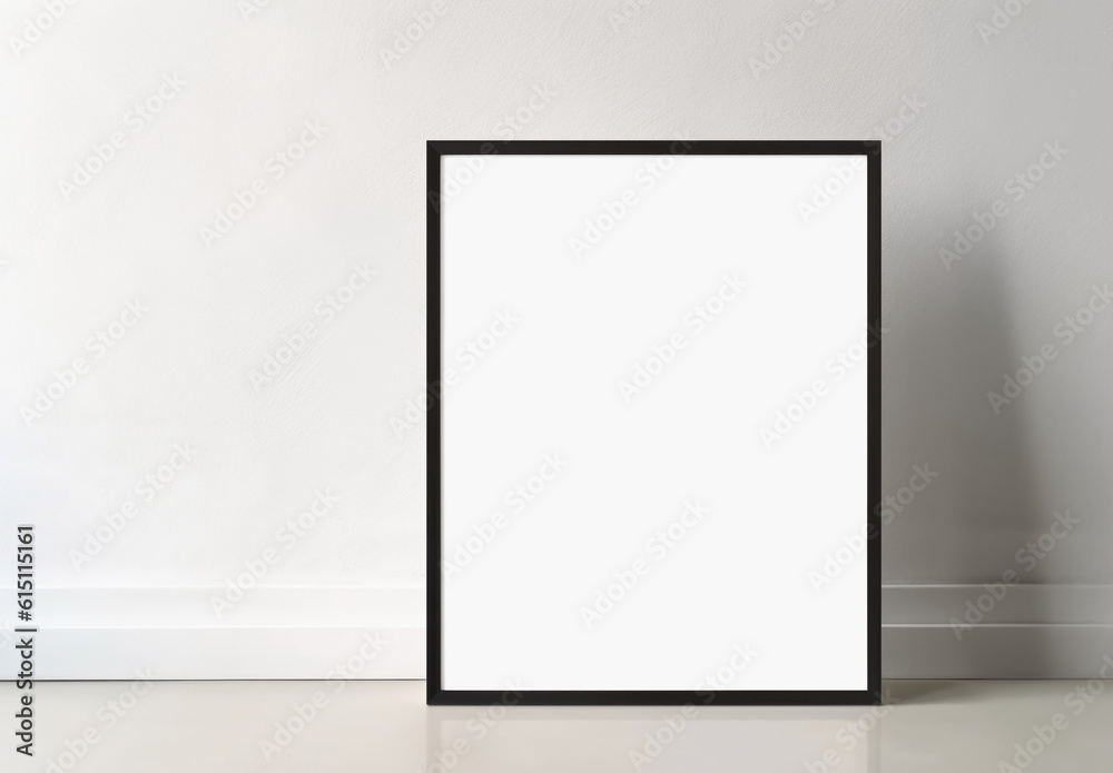 Frame mockup, artwork picture template in interior design. Created using generative AI tools