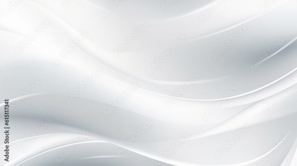 White abstract background with smooth lines, Generative AI White abstract background with smooth lines, Generative AI