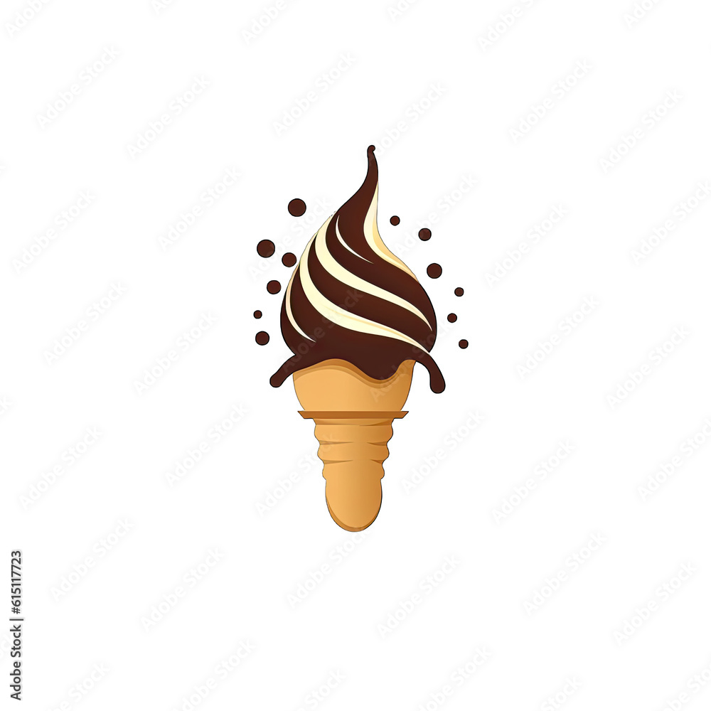 a delicious chocolate ice cream cone with colorful sprinkles on top a delicious chocolate ice cream cone with colorful sprinkles on top
