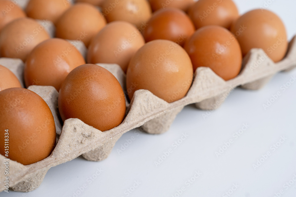 Close-up photo of eggs on white background Close-up photo of eggs on white background