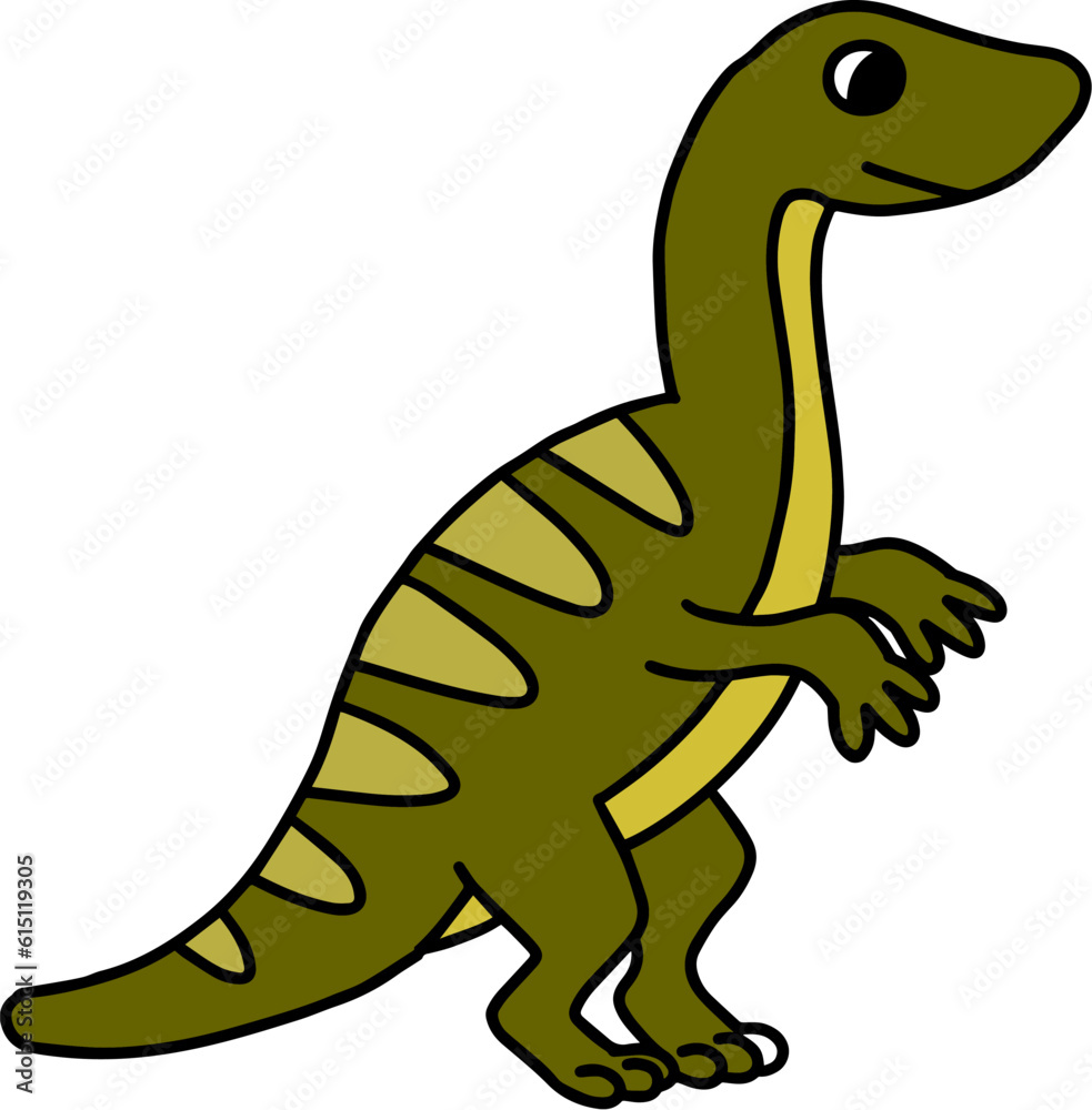 Fototapeta premium illustration of cartoon dinosaur