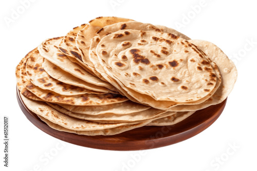 Chapati Tortillas Transparent Isolated Flatbread, AI