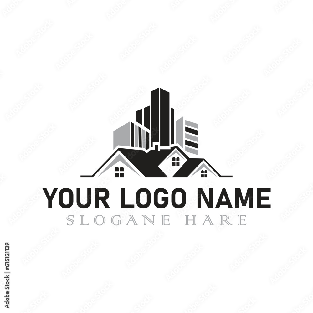 Real estate company logo design. 