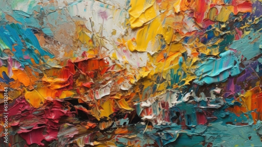 modern abstract painting with pastel colors. swirls and gradients. orange, blue and black. template background for designers. Generative AI modern abstract painting with pastel colors. swirls and gradients. orange, blue and black. template background for designers. Generative AI