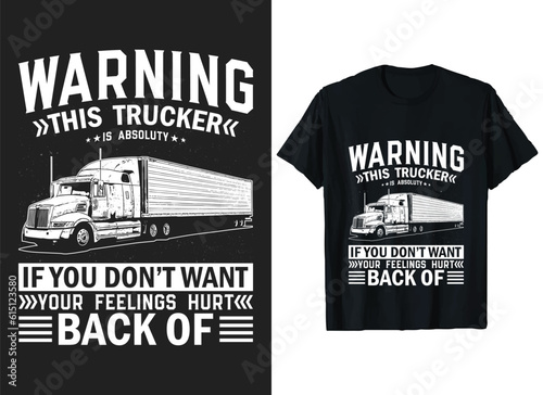 Truck T-Shirt Design vector Graphic, American Truck Driver T-Shirt, Truck T-Shirts idea, Funny Truck Lover shirt.