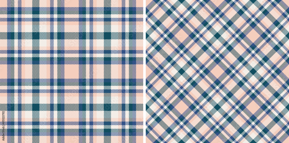 Background check pattern of tartan plaid vector with a fabric textile texture seamless. Background check pattern of tartan plaid vector with a fabric textile texture seamless.