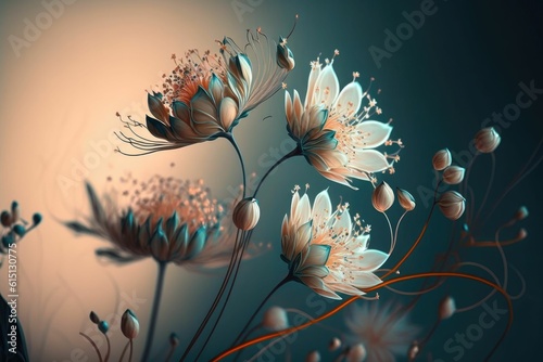 Vintage bouquet of beautiful flowers, foral background.Baroque old fashion style ,made with Generative AI