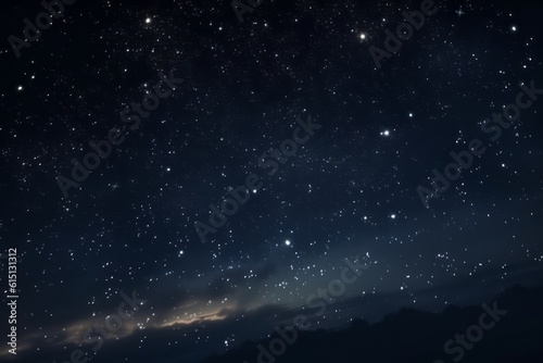 The beautiful night sky with stars. Generative AI