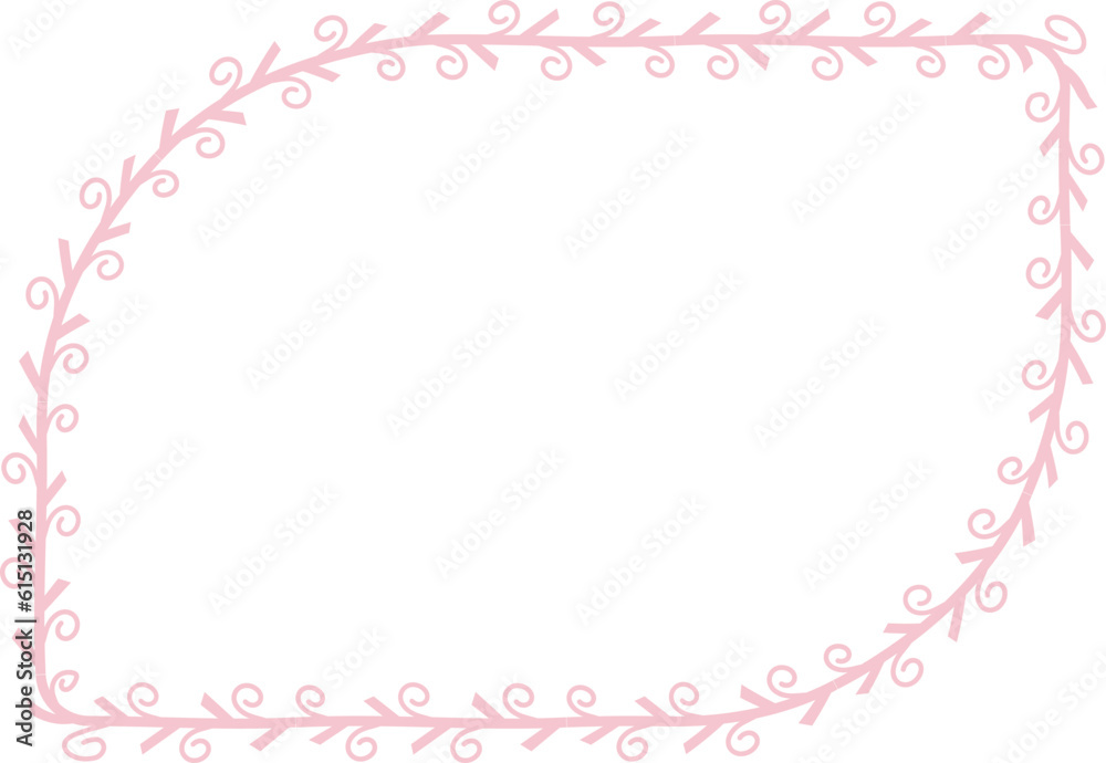 Round Diagonal Corner Rectangle Shape Spiral Frame Leaf Flower frame laurel wreath floral vector pink pastel decoration leaves botanical borders border framing pressed flowers background wedding Round Diagonal Corner Rectangle Shape Spiral Frame Leaf Flower frame laurel wreath floral vector pink pastel decoration leaves botanical borders border framing pressed flowers background wedding