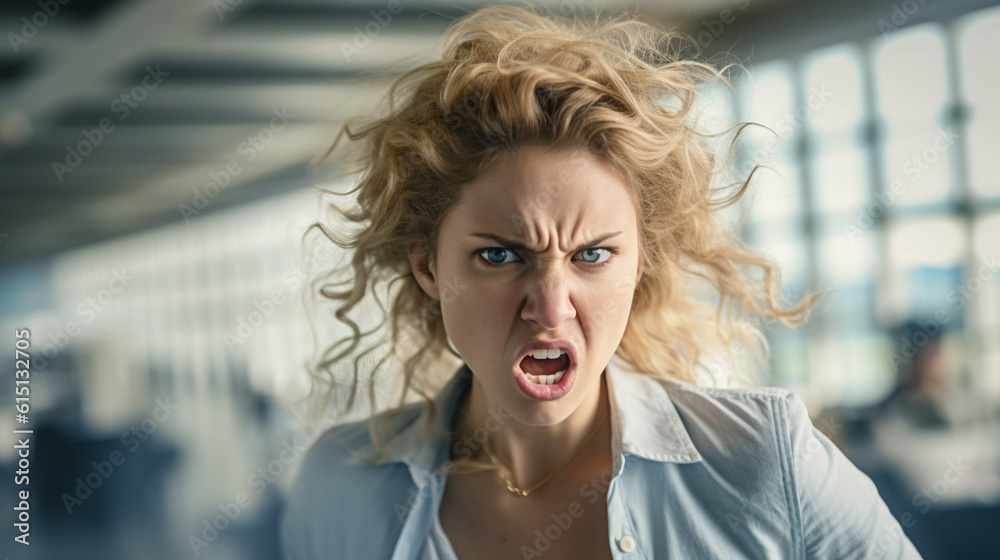 angry or loud scream, screaming adult woman, rage angry or loud scream, screaming adult woman, rage