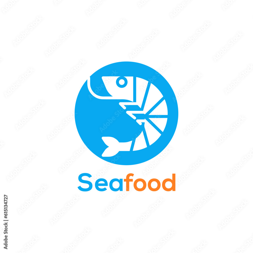 seafood logo design vector templet, seafood logo design vector templet,