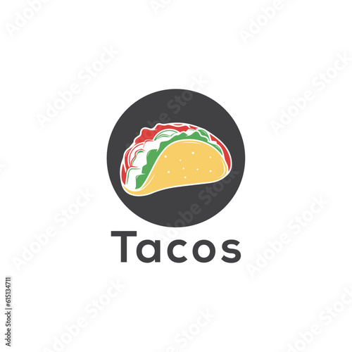 tacos logo design vector templet,