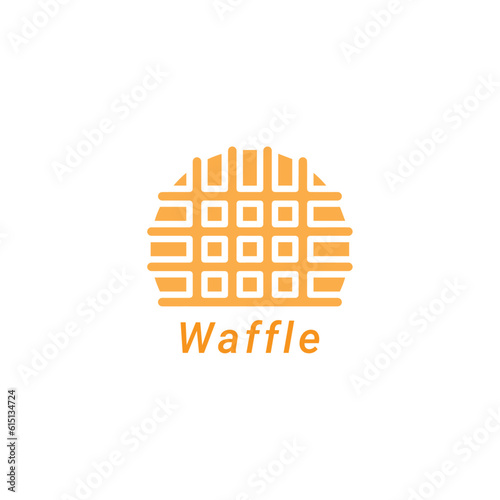 waffle logo design vector templet,