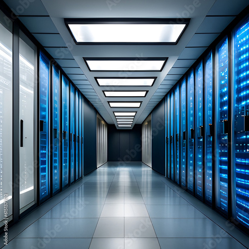 Cloud Server Room Cyber Security Artificial Intelligence War Room