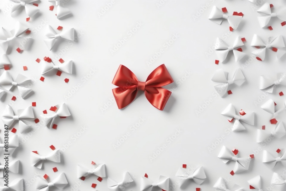 decoration white christmas holiday present box happy gold surprise gift. Generative AI. decoration white christmas holiday present box happy gold surprise gift. Generative AI.