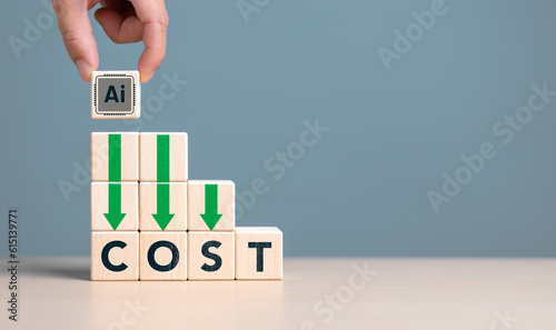 Fotografie Lean or Cost reduction by Machine learning
