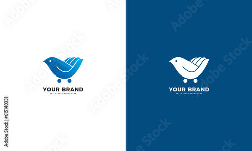 Dove mart icon, vector graphic design