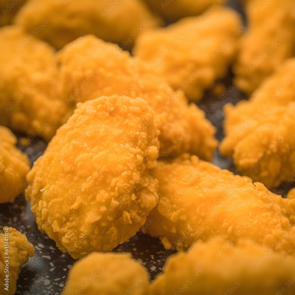 Fried Tasty Chicken Nuggets on the table Fried Tasty Chicken Nuggets on the table
