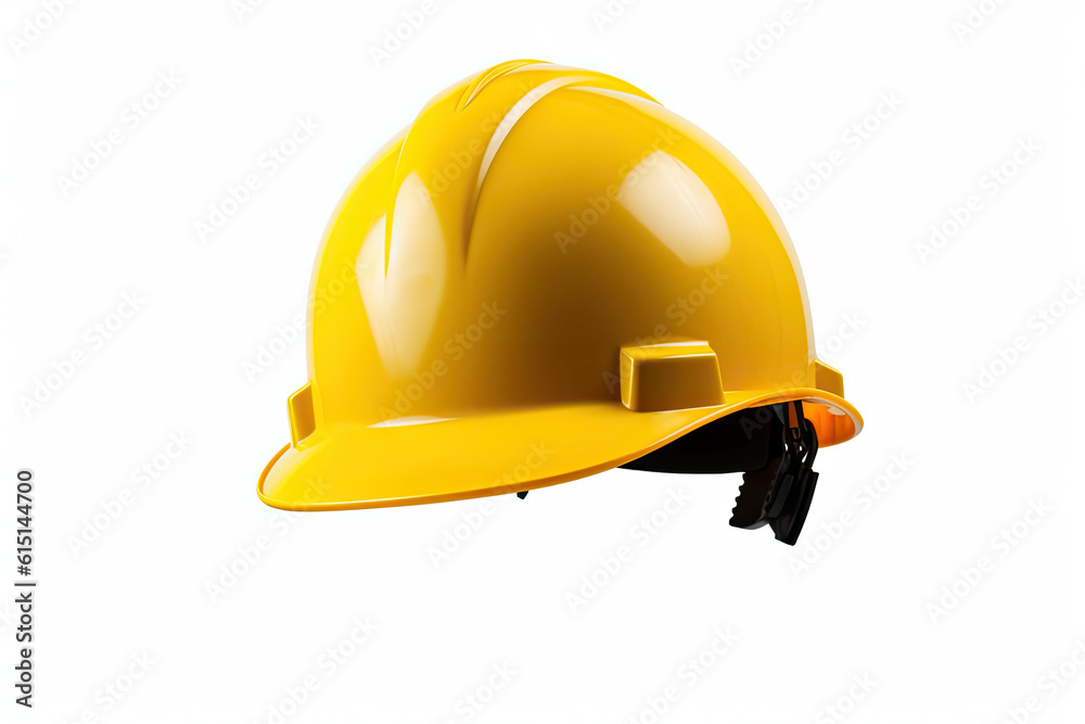 Construction Yellow Helmet. Generative AI. Construction Yellow Helmet. Generative AI.