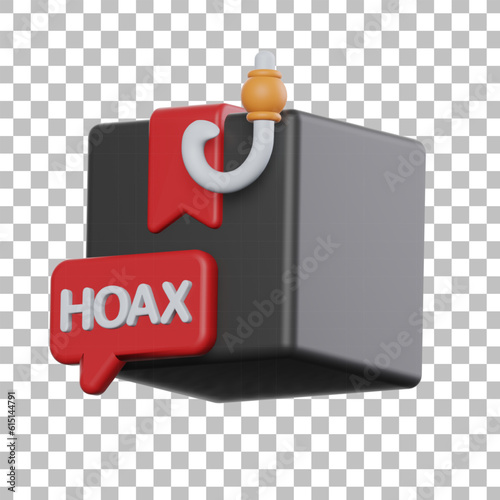 Hoax Spread 3D Illustration
