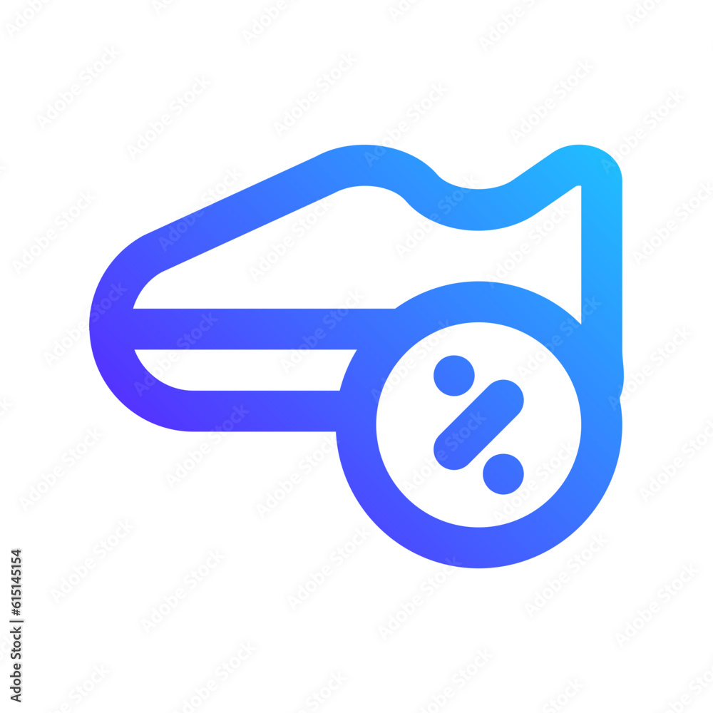 shoe gradient icon shoe gradient icon