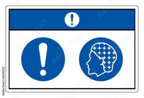 Notice Hairnet Required Symbol Sign ,Vector Illustration, Isolate On White Background Label. EPS10