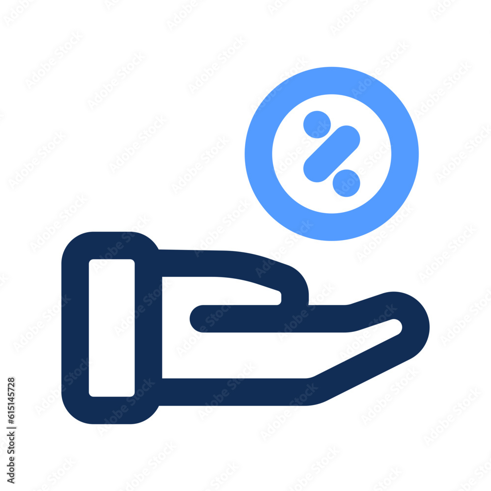 discount outline color icon discount outline color icon