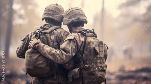 Salute aos Heróis: Celebre o Dia do Soldado com Honra e Gratidão! - IA Generativa photo