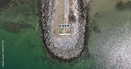 birds eye of a coastal point