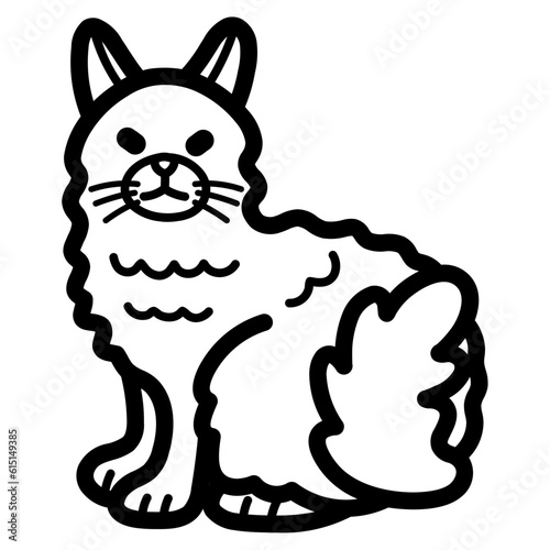 Fotografie laperm line icon style