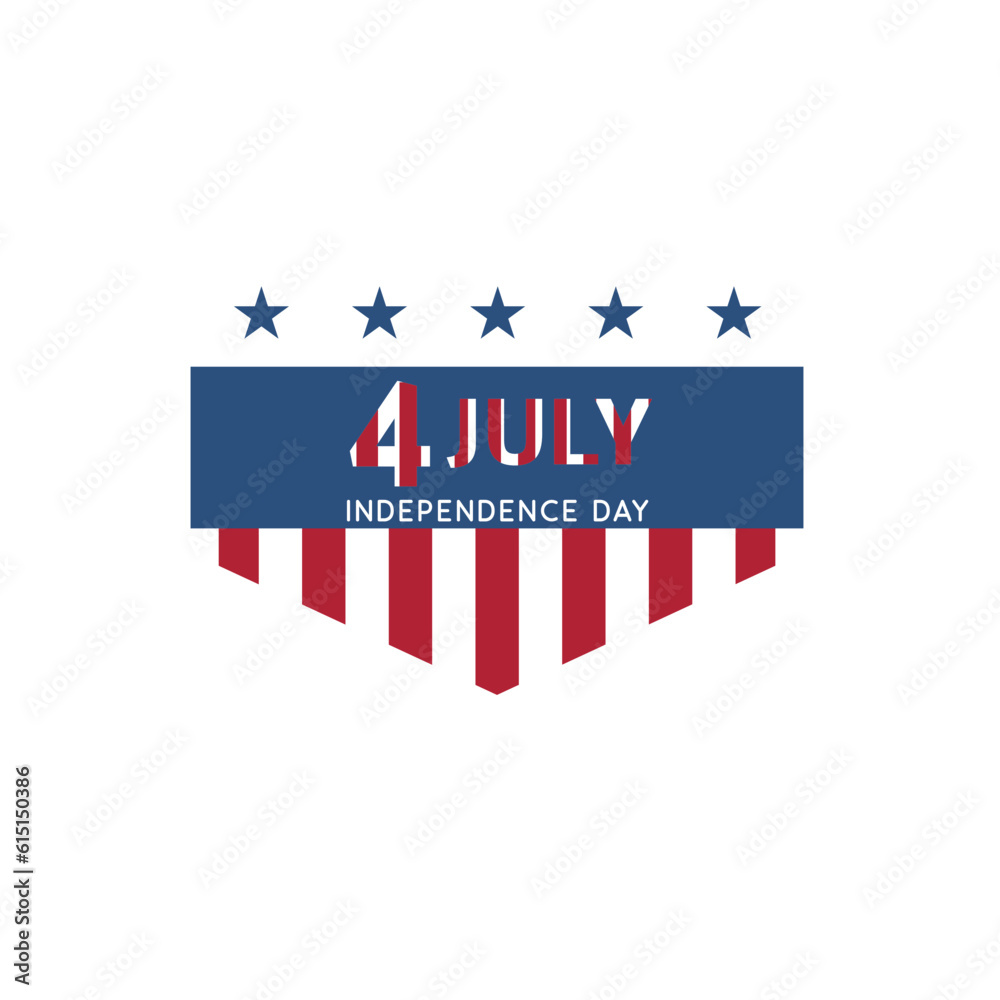 Creative Professional Trendy and Minimal 4th July US Independence Day, Logo in Editable Vector Format Creative Professional Trendy and Minimal 4th July US Independence Day, Logo in Editable Vector Format