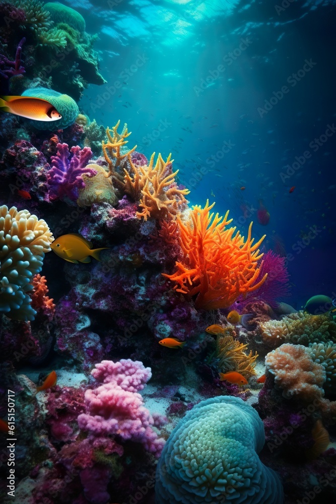 Naklejka premium Coral reef