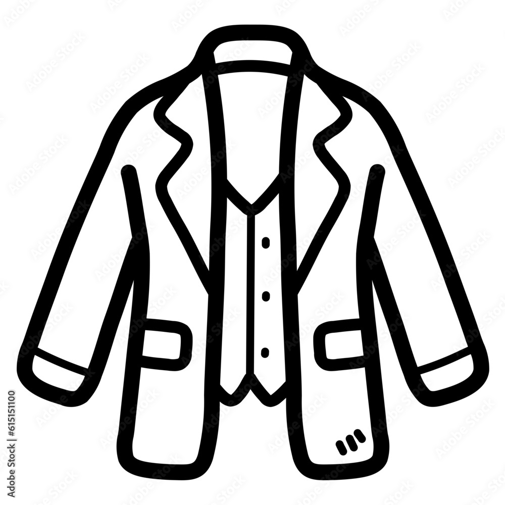 suit line icon style suit line icon style