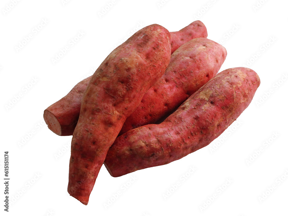 Slices sweet potato isolated blank background. Slices sweet potato isolated blank background.