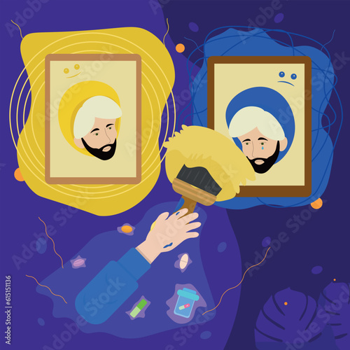 Mental health illustration 